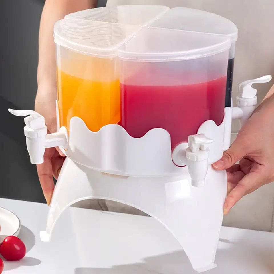 4 Grid Cold Rotating Kettle, Household Beverage Container, Cool Water Bucket, Beverage Dispenser with Spigot Water Bottle, 4L Water Bottle for Wedding Bar Outdoor Party Home Party, Water Jug With Faucet, Drink Jug Bucket, Detachable Liquid Dispenser 4 Grid Cold Rotating Kettle, Household Beverage Container, Cool Water Bucket, Beverage Dispenser with Spigot Water Bottle, 4L Water Bottle for Wedding Bar Outdoor Party Home Party, Water Jug With Faucet, Drink Jug Bucket, Detachable Liquid Dispenser